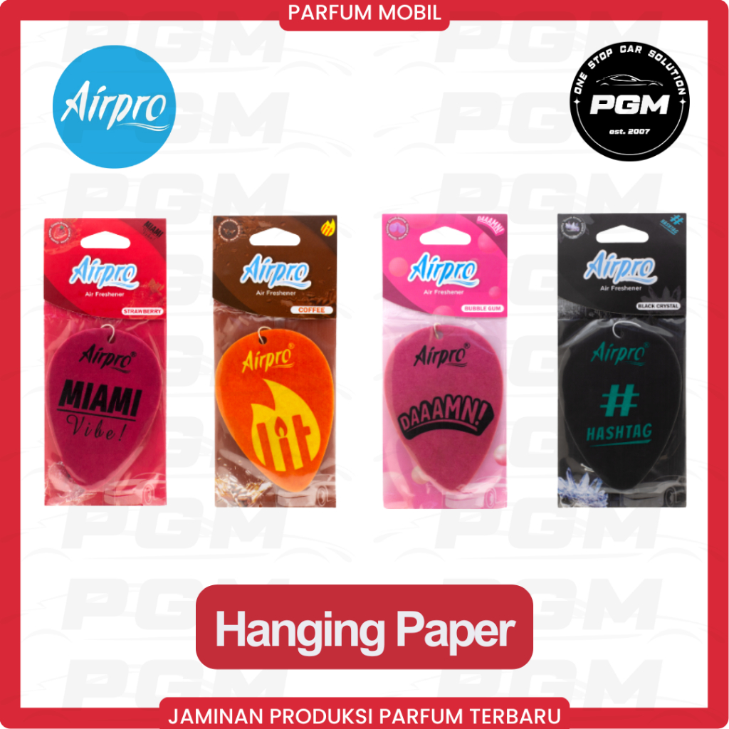 Parfum Mobil / Pengharum Mobil Gantung AirPro Hanging Paper