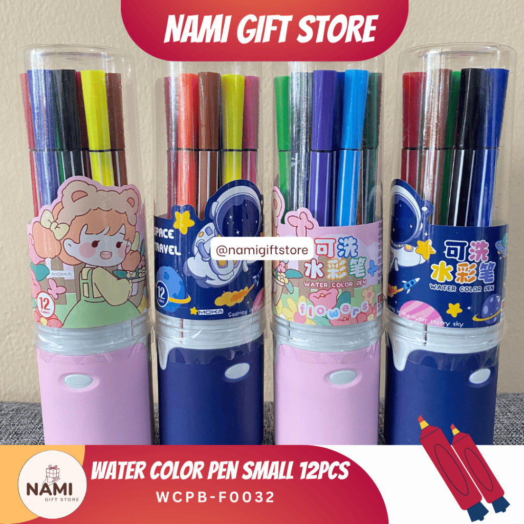 

[WCP-F0032] Water Color Pen Small 12 pcs