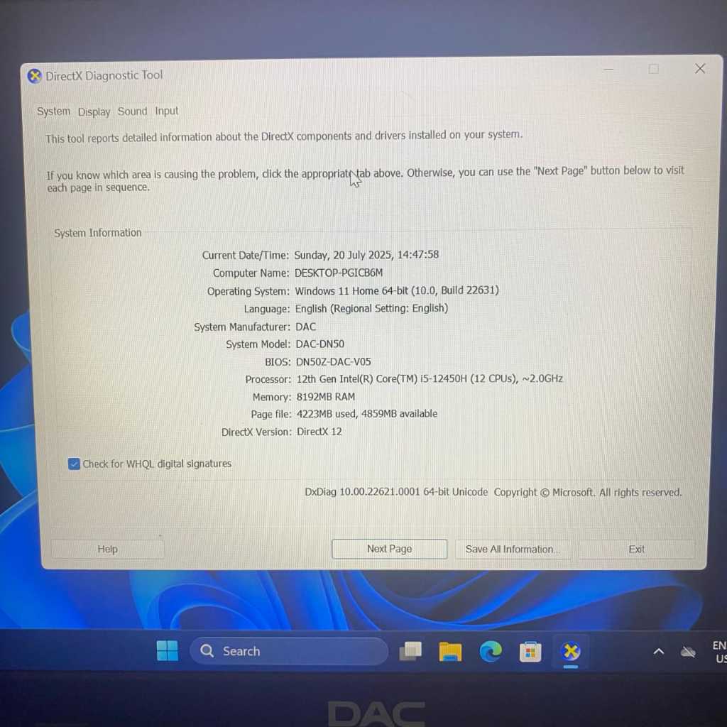 LAPTOP SECON,Laptop DAC F1 DN50 Core i5-12450H, Gen 12 Th,Black