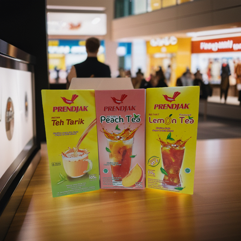 

(The Habit)Prendjak Lemon Tea Peach Tea & Teh Tarik Minuman Serbuk Instan Teh Lemon Peach Instant