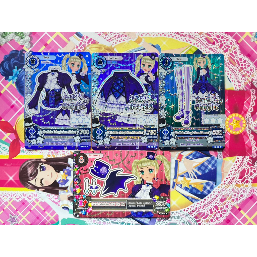 Kartu Aikatsu Premium Loli Gothic Yurika Todo Seri 3 Gothic Magician Set Original Langka Rare Offici