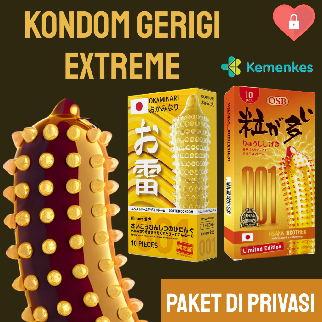 Kondom Condom 001 Premium Gerigi Duri Tebal Jepang Korea Viral Privasi Aman