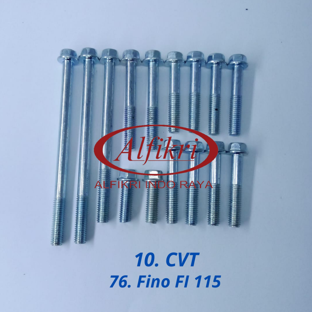 76-10 CVT Fino FI 115 Full Set / Baud CVT Yamaha Fino FI 115 Full Set