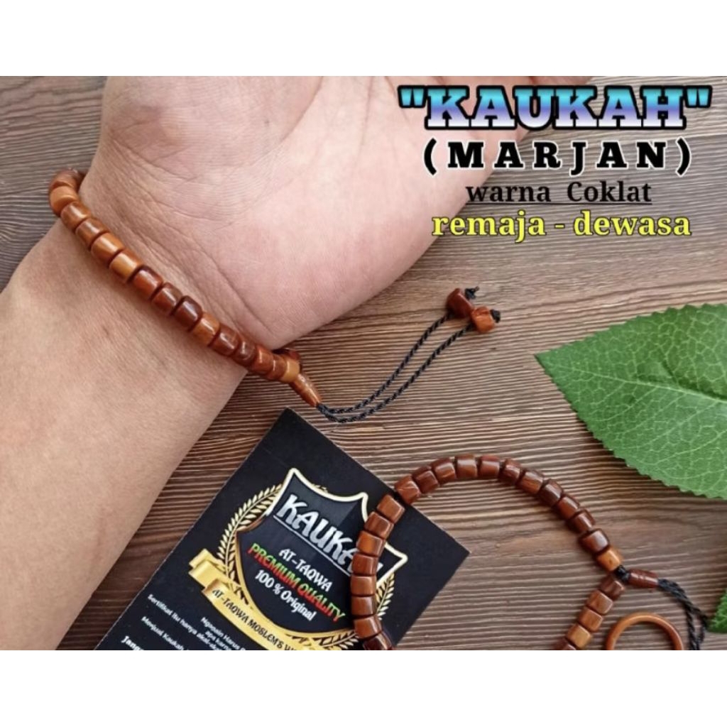 Gelang tangan kayu koka hiasan tangan dan tasbih