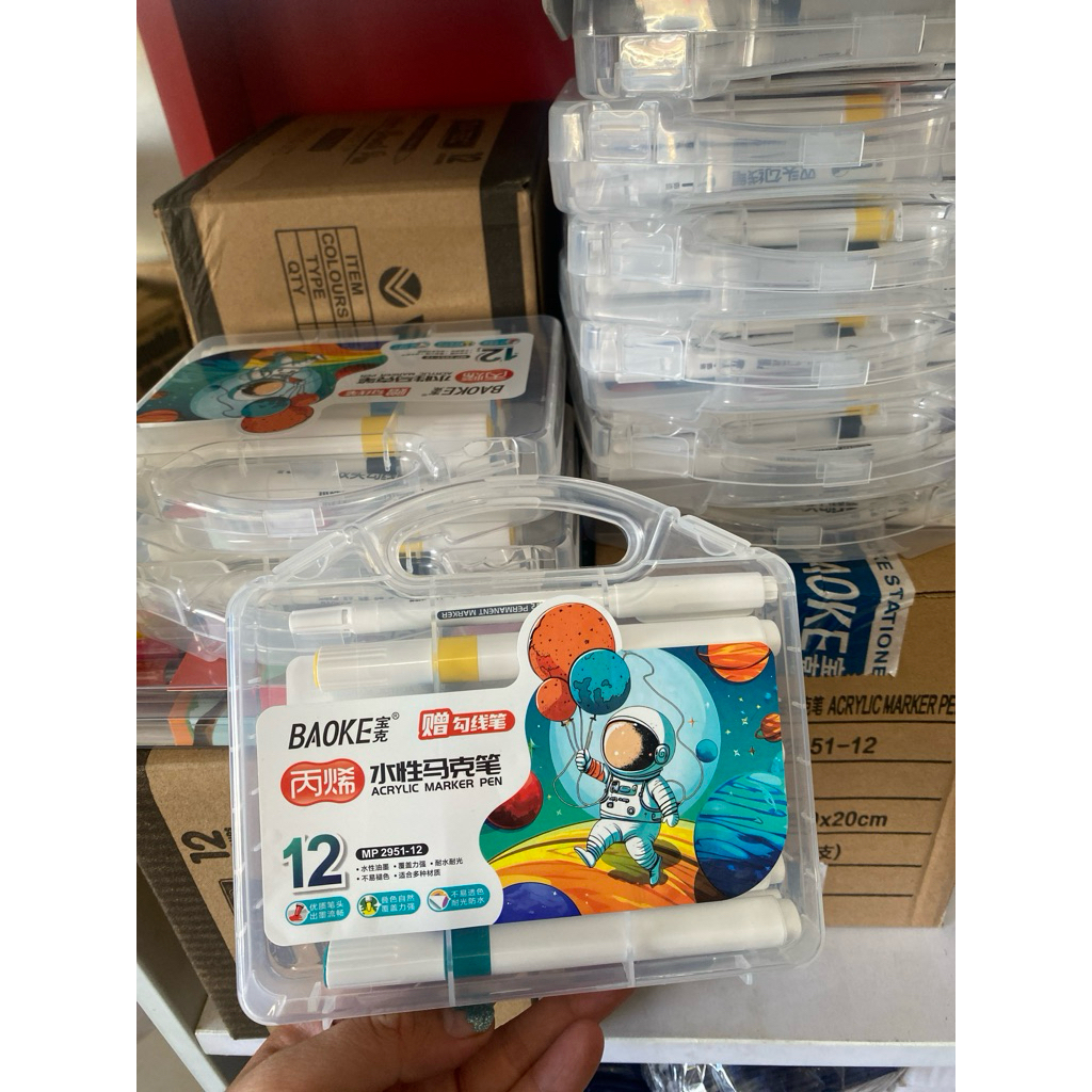 

BAOKE Acrylic maker pen, spidol acrylic MP2951-12/24/60