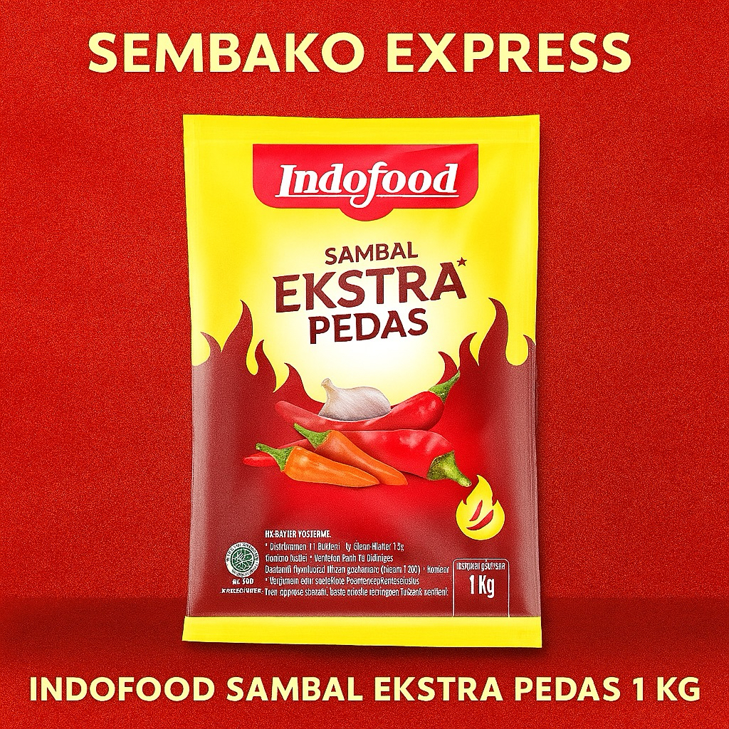 

Indofood Sambal Ekstra Pedas 1Kg – Sensasi Pedas Menggigit untuk Pecinta Sambal Sejati