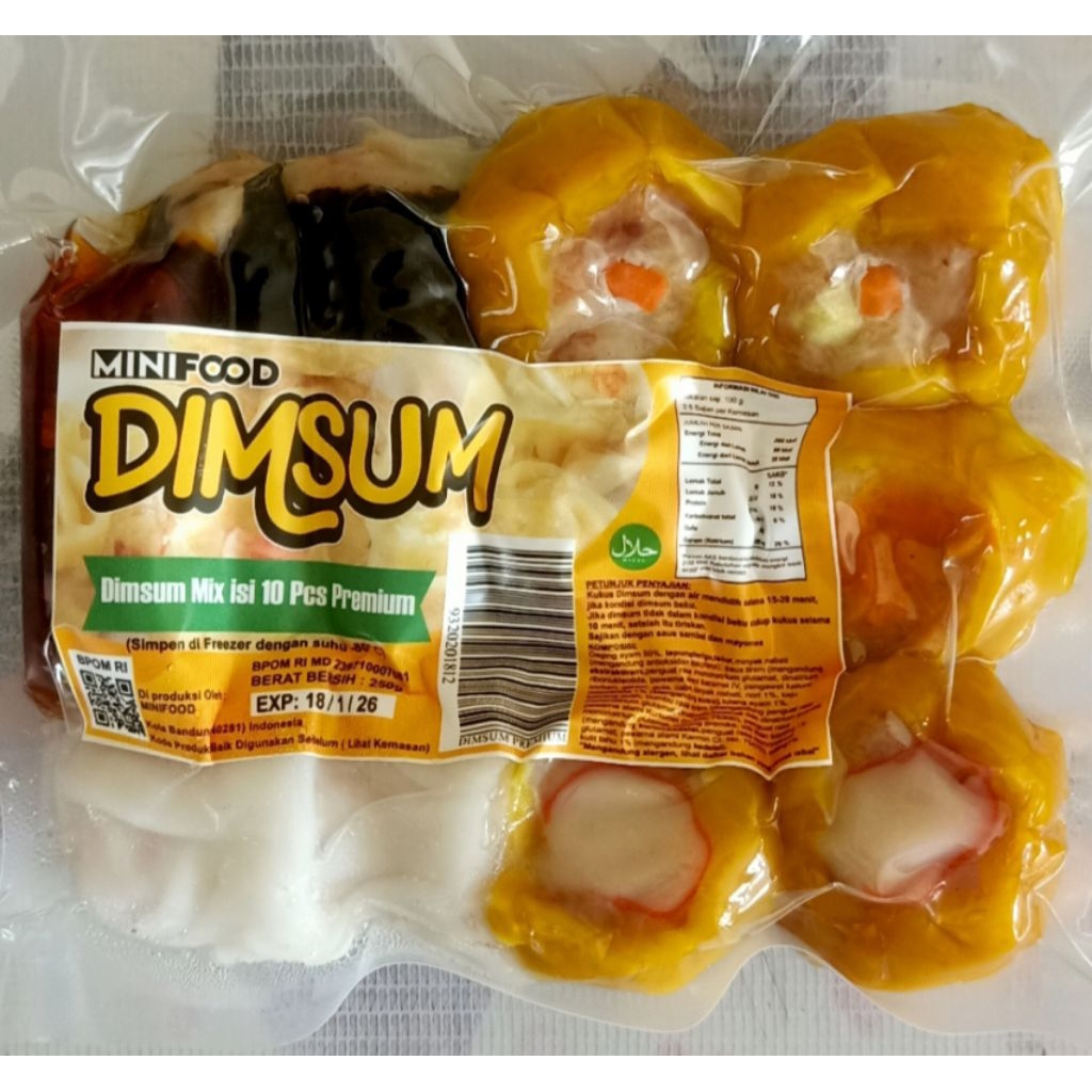 

Mini Food Dimsum varian mix premium