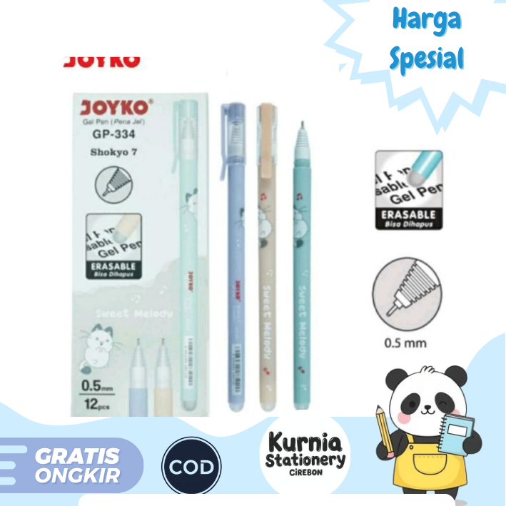 

Joyko Gel Pen GP-334 Shokyo 7 /pulpen dapat di hapus (1 pack 12 PCS)