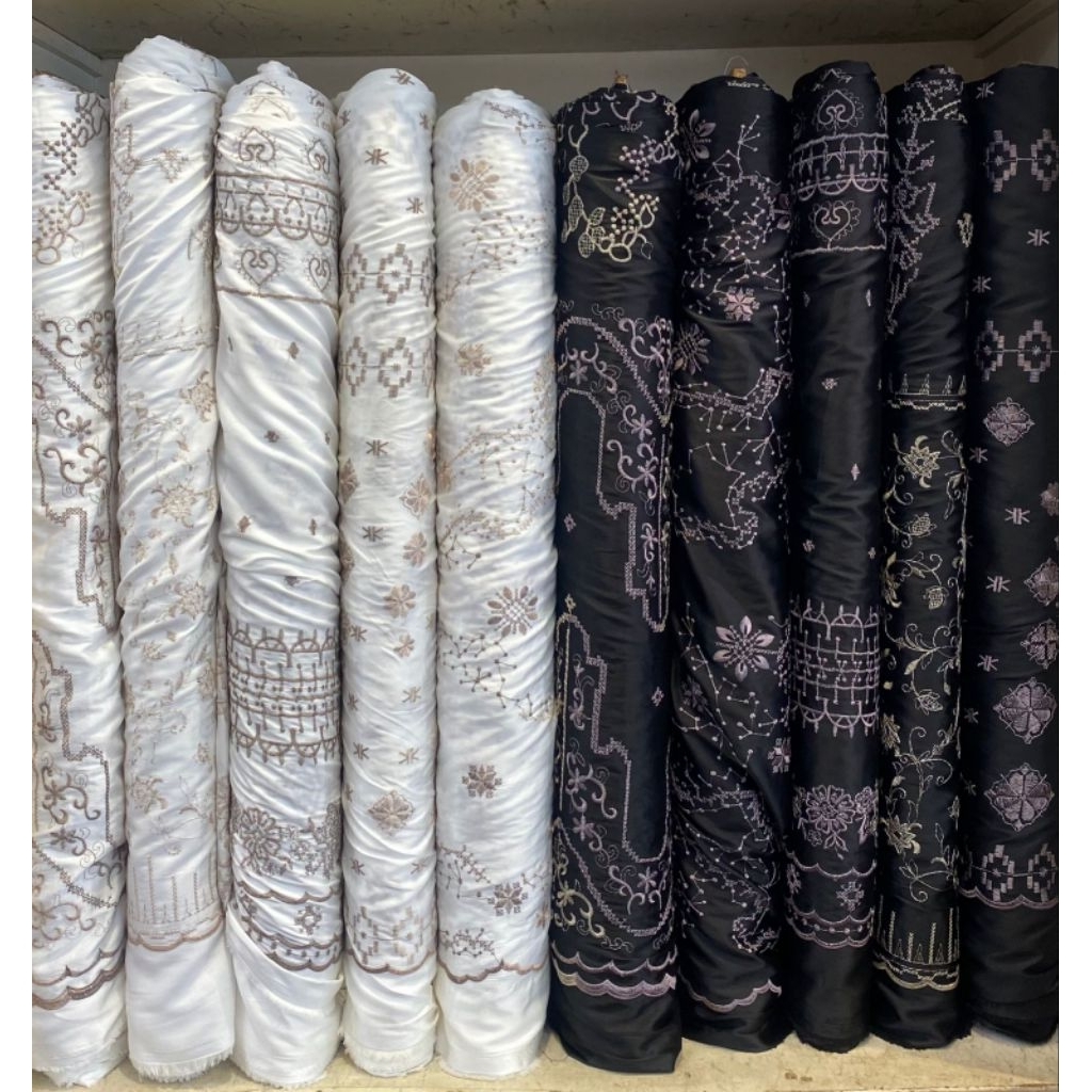 KAIN ARMANI SILK Bordir