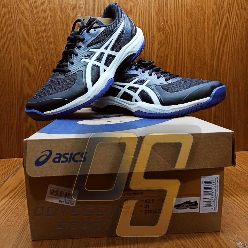 Sepatu ASICS GAME FF (Black/White) 100% ORIGINAL
