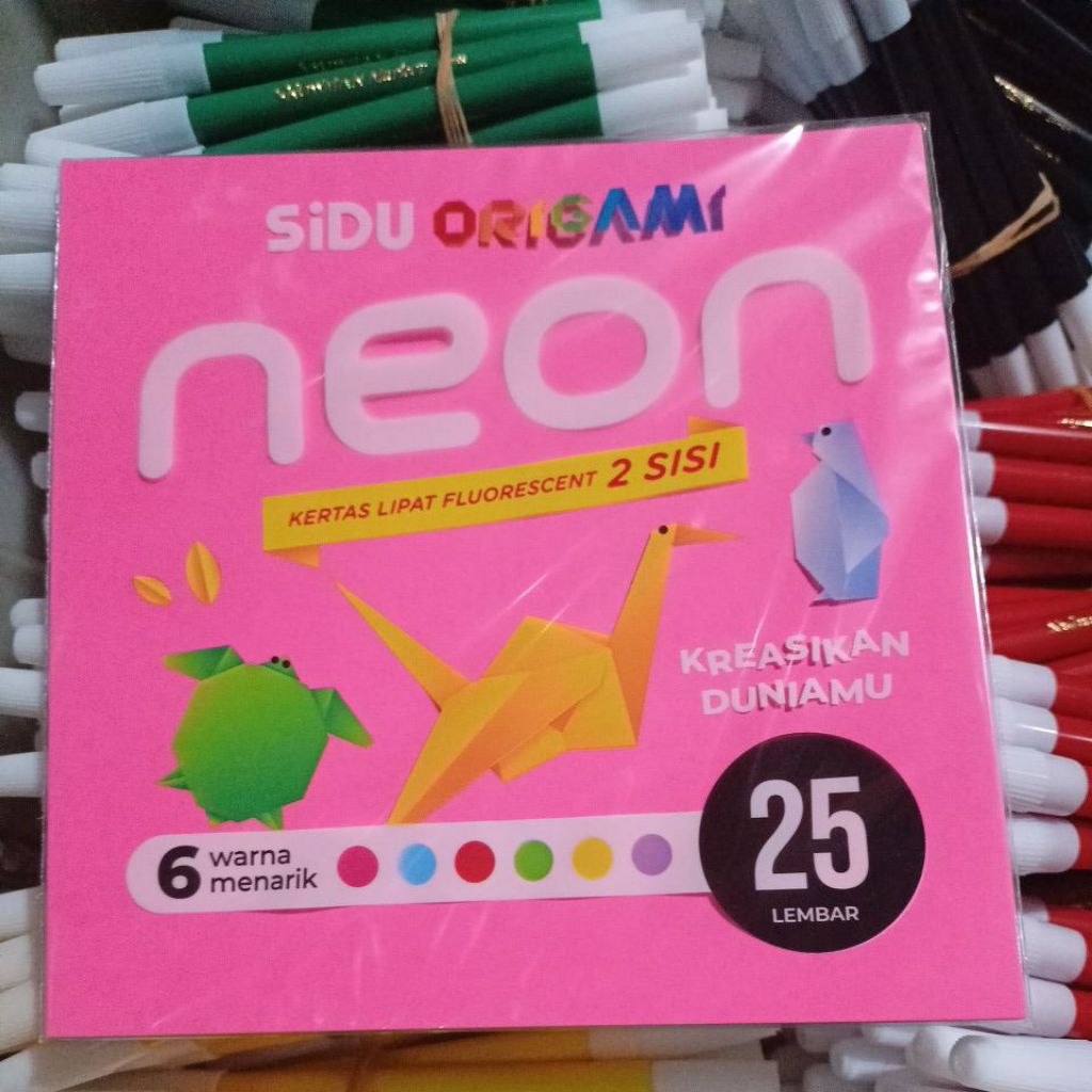 

Origami Sidu Neon 16x16 Kertas Lipat 2 Sisi