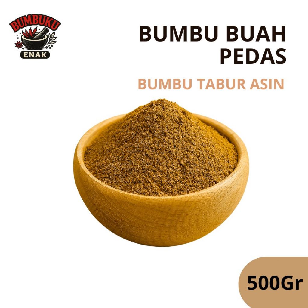 

Bumbu Tabur Buah Pedas Non MSG 500gr – Nikmat Gurih Pedas Sehat, Cocok untuk Buah Potong & Ruja