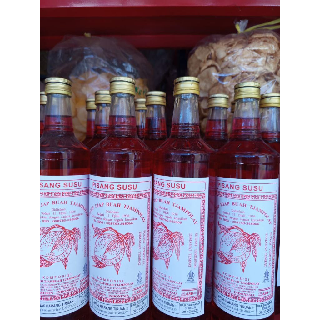 

Sirup Tjampolay pisang susu / sampolay pisang susu oleh oleh cirebon