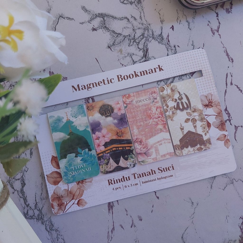 

Pembatas Buku Magnet Rindu Haramain (Magnetic Bookmark) Hologram