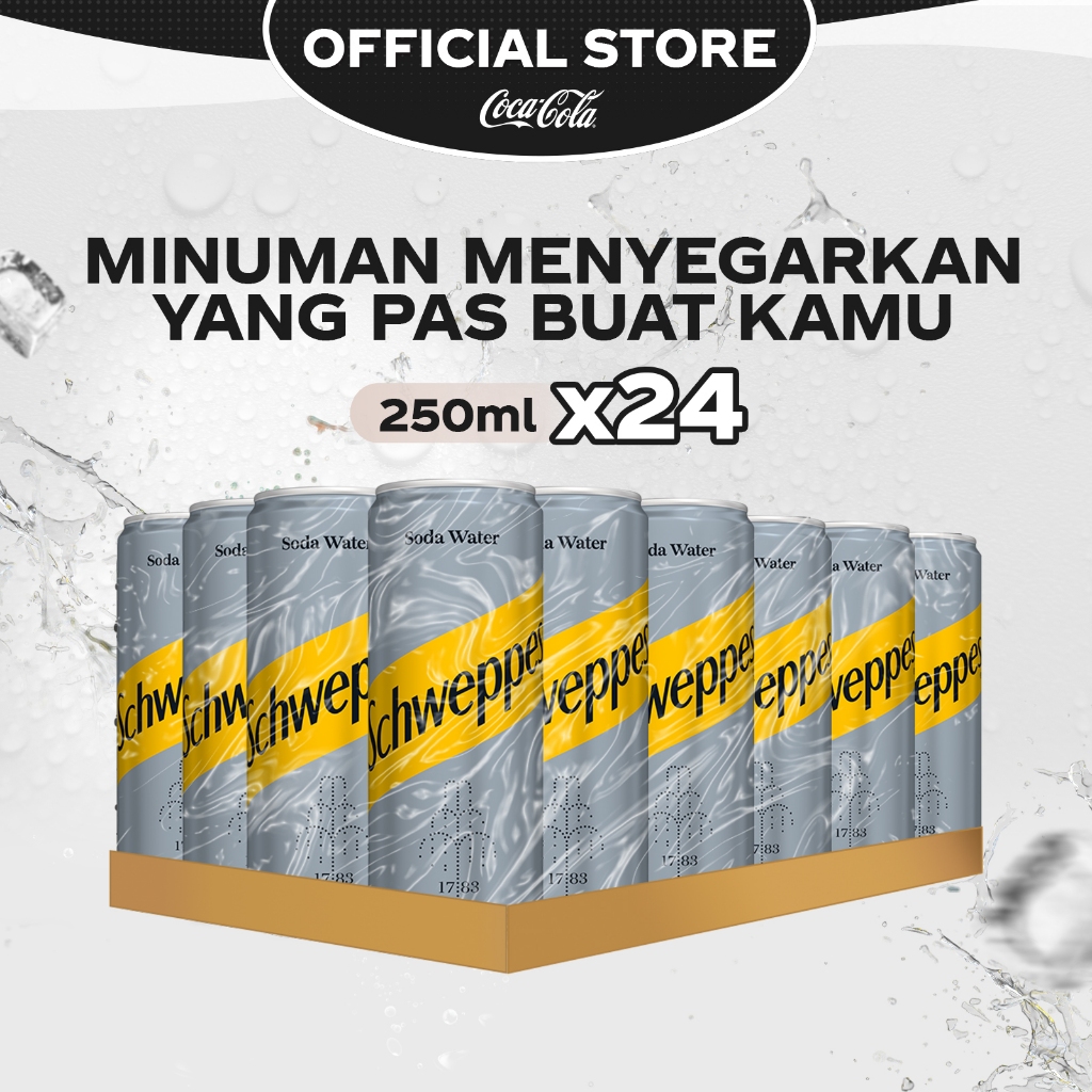 

Schweppes Soda Water - CAN 250ml x 24pcs