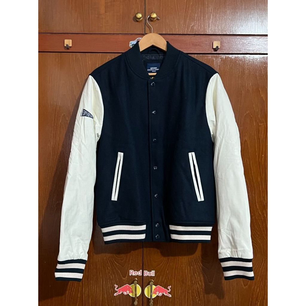 SUPERDRY College Varsity Bomber Jacket ORIGINAL Size L