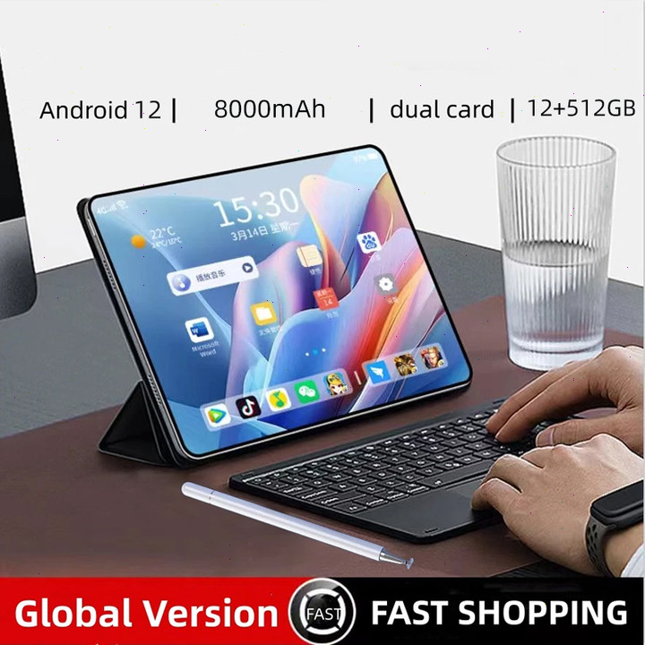 [ 2025 Asli Baru COD ]  Tablet PC Tab 10 Pro Android 14 16GB+1024GB 10.1 inch Layar Penuh Layar Besa