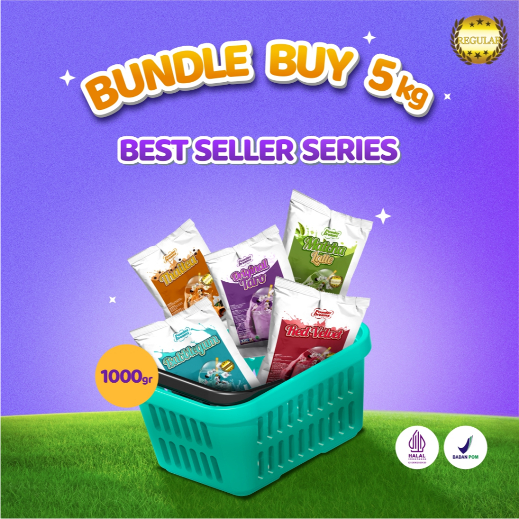 

Powder Dreams Paket Usaha Lebih Hemat 5 KG Best Seller Varian Rasa Kekinian