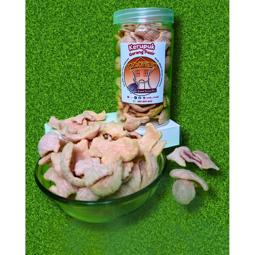 

Kerupuk Goreng Pasir Rasa Bawang dan Ikan
