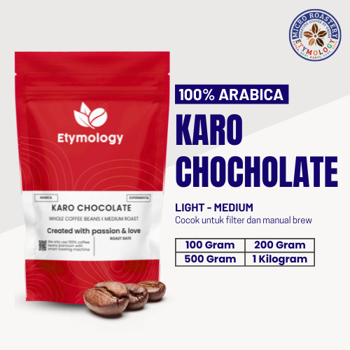 

ETYMOLOGY - Kopi Arabica Karo Chocolate 100gr - 1kg Roasted Beans