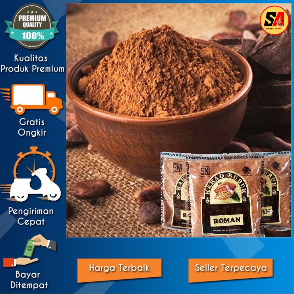 

ROMAN Coklat Bubuk / Cocoa / Kakao Powder 35 Gram Ecer