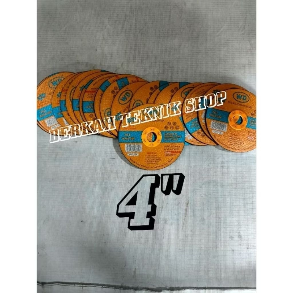 MATA GERINDA 4"  WD POTONG BESI plat seng baja ringan obeng bor