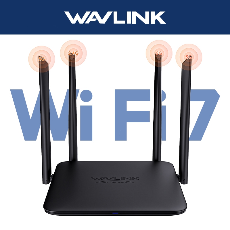 WAVLINK BE3600 Wi-Fi 7 Router Router Nirkabel Gaming Dual Band Mendukung Mode Router / AP / Repeater