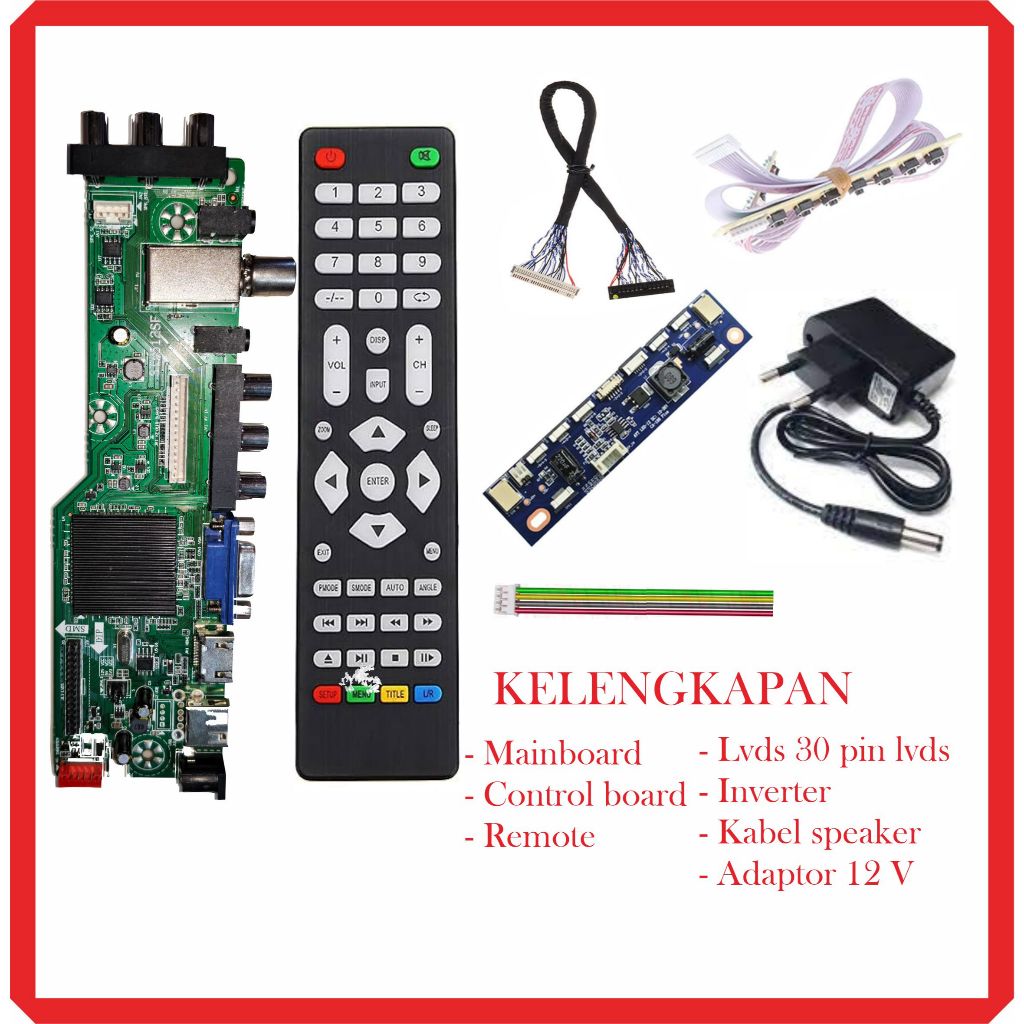 PAKET HEMAT MESIN TV DIGITAL (WAJIB INFO TYPE LAYAR) UNIVERSAL BOARD DIGITAL