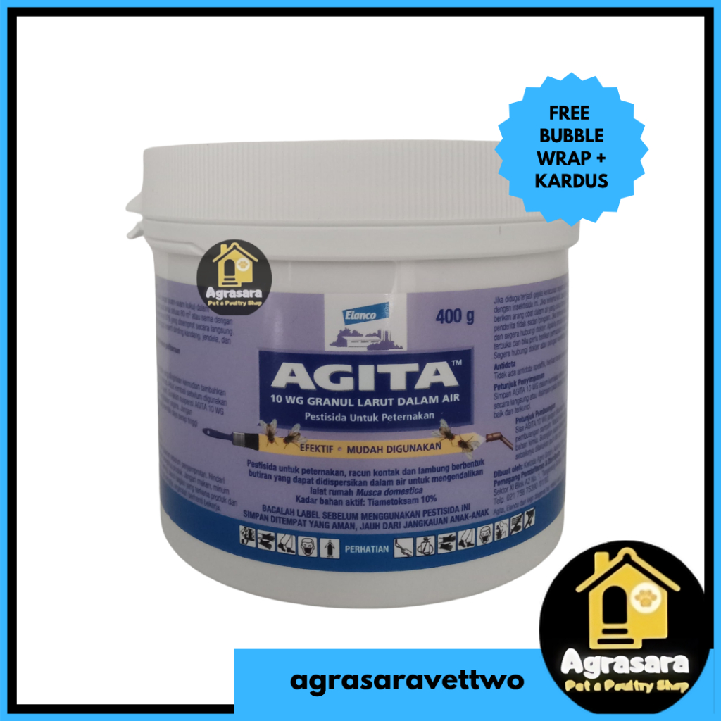 AGITA 10 WG 400 gram - OBAT  PEMBASMI LALAT PALING AMPUH