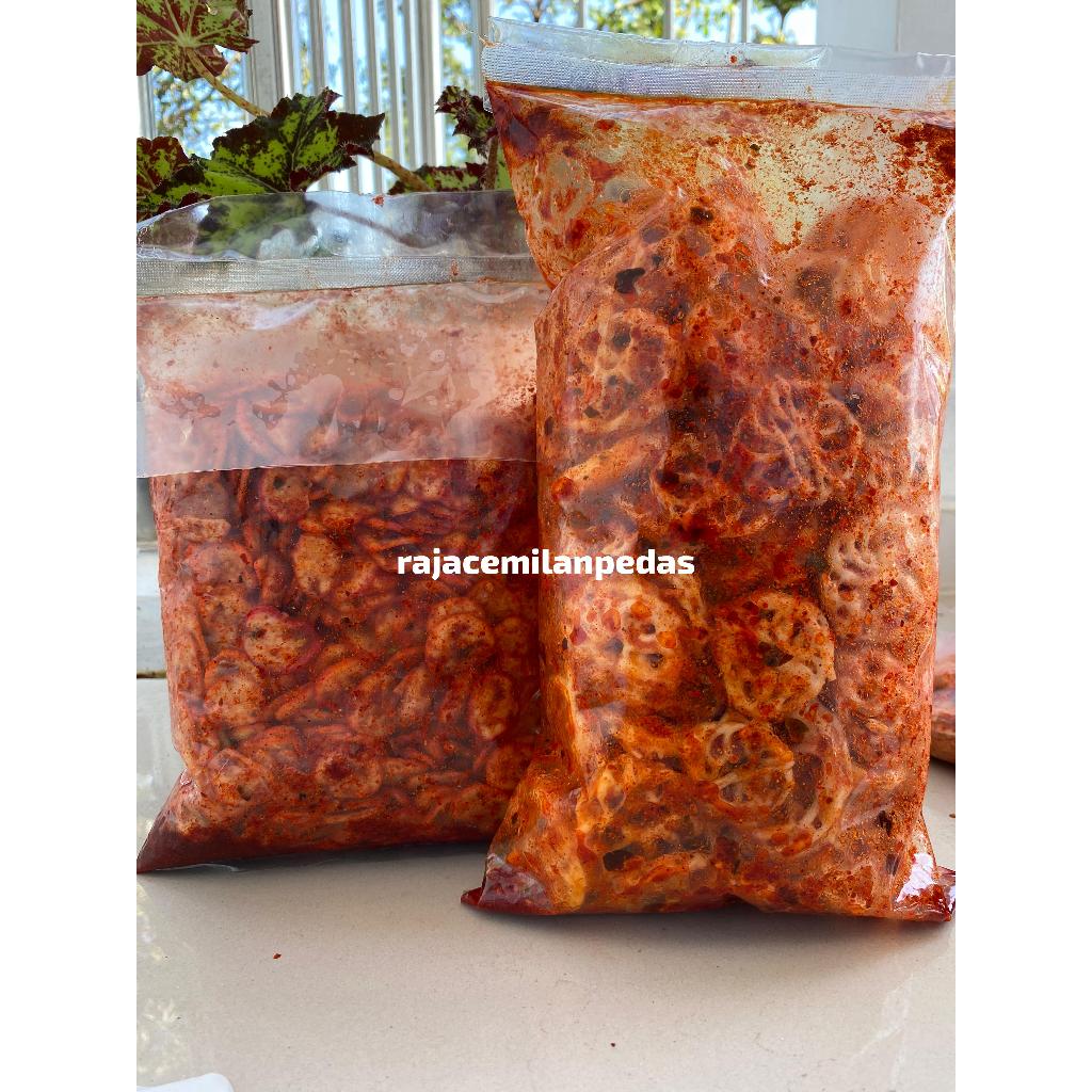 

PAKET HEMAT[BUNDLING 2PCS] SEBLAK KERUPUK RAFAEL/MAWAR+SEBLAK BAWANG PEDAS DAUN JERUK
