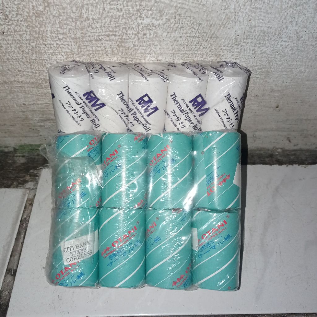 

kertas thernal kasir 58*30mm kualitas bagus dan terpercaya