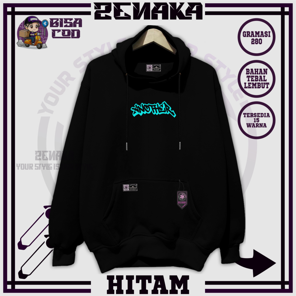 Zenaka Hoodie pria distro aesthetic graffity simple  Hoodie pria distro tebal polos putih Hoodie pri