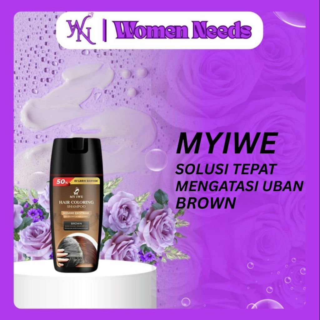 My iwe Hair Coloring Shampo Penghilang Uban - BROWN