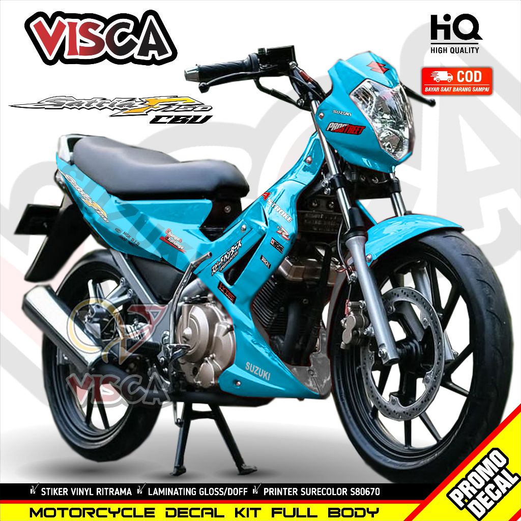 Decal Satria Fu CBU 2004-2009 Full Body Stiker Satria Fu Lama Full Body Striping Satria Fu CBU LAMA 