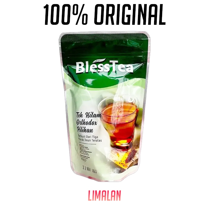 

BlessTea Pouch Teh Hitam Orthodox Pilihan Bless Tea Refill 100% ORIGINAL Isi 70 Gr