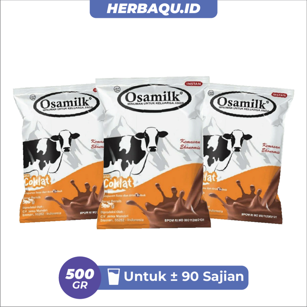 

Paket 3 Box Osamilk Cokelat Susu Sapi Original BPOM