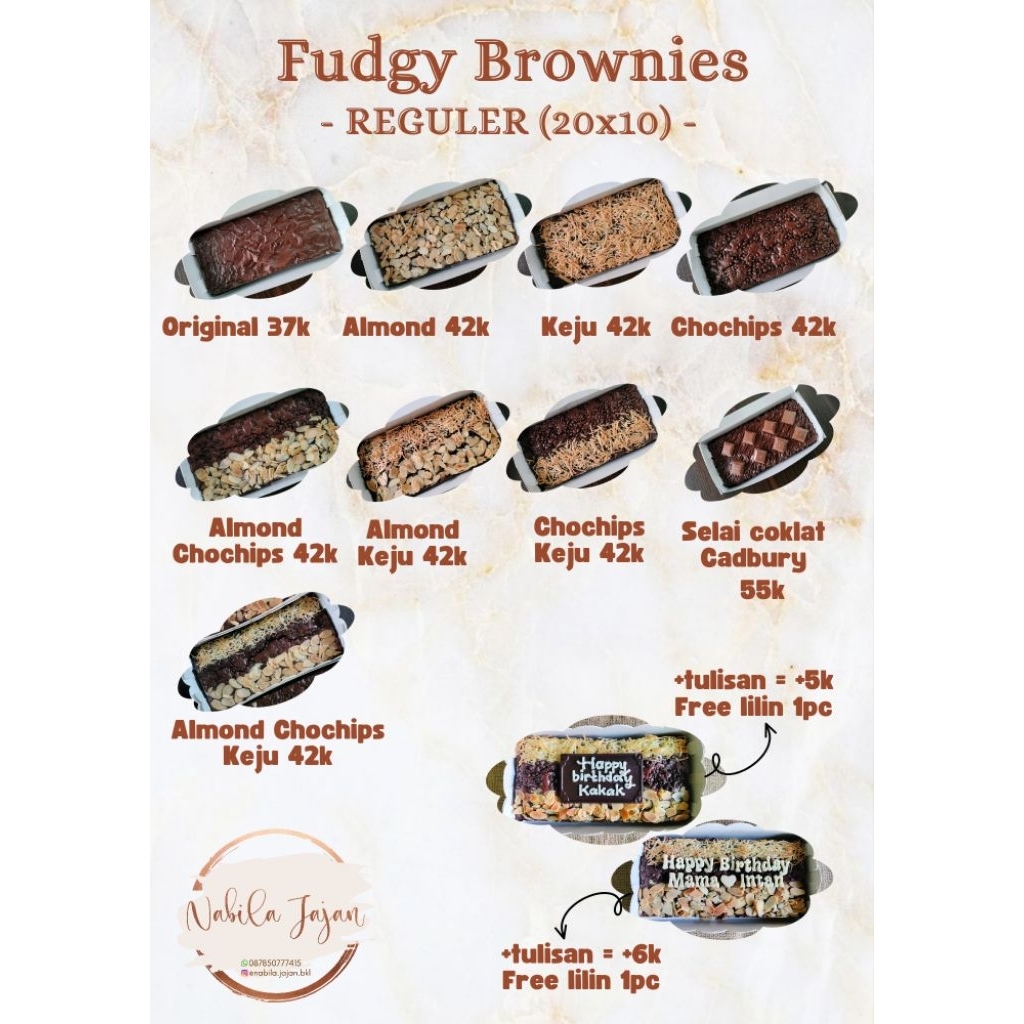 

FUDGY BROWNIES UK 20X10