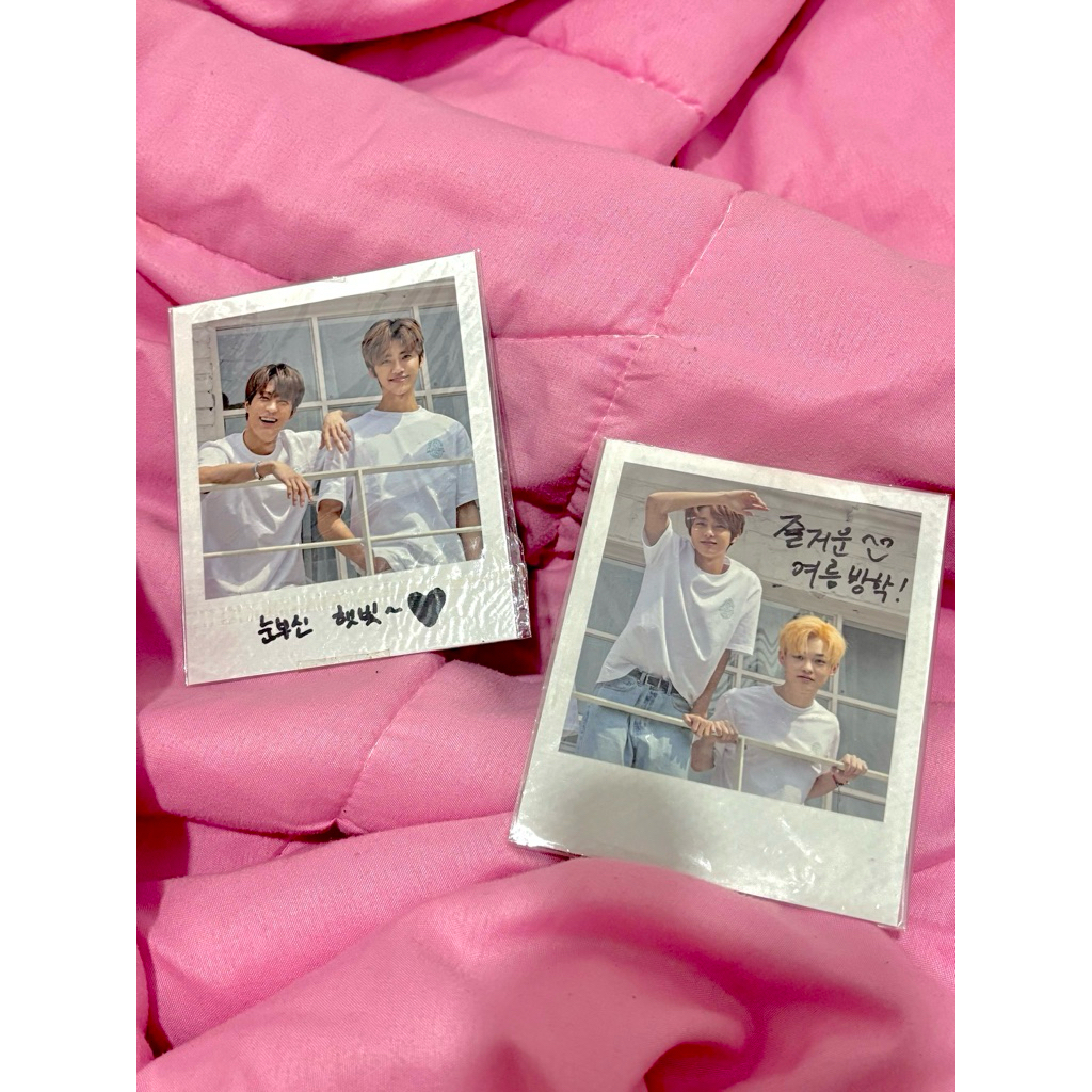 pola polaroid sumvac summer vacation nomin jeno jaemin renjun chenle pc photocard jeno jaemin sumkit