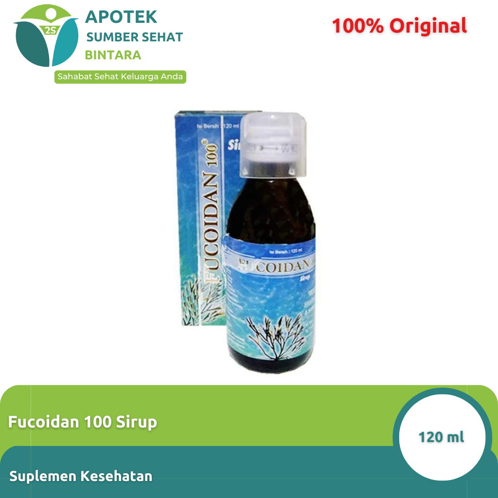 Fucoidan 100 Sirup 120 ml | Suplemen Alami dari Ekstrak Fucoidan