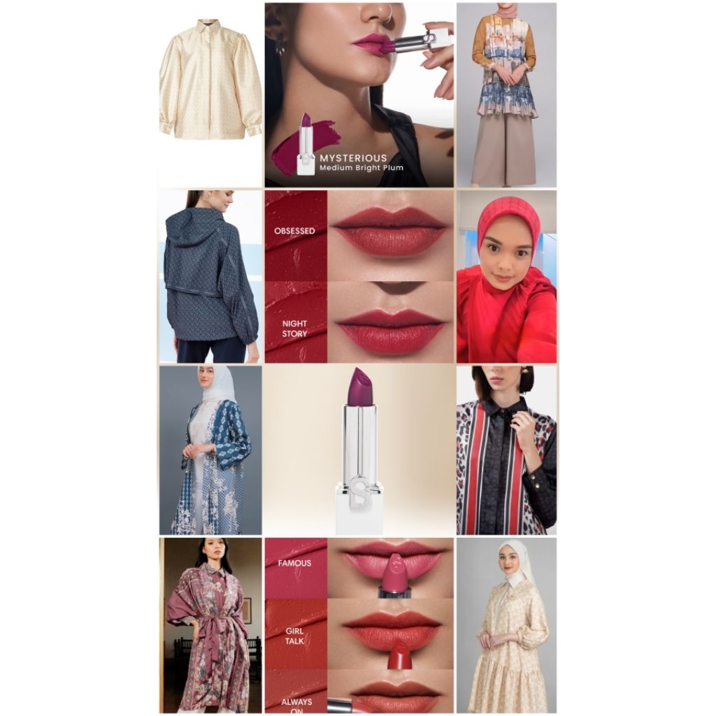 Buttonscarves Mattegical Lipstick mix BS BJ Napus WK Monogram RM Laica BJ Eclora VZ Seralya Top Mage