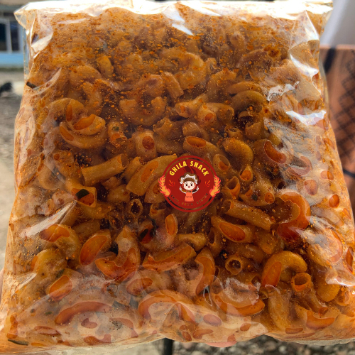

MAKARONI CIKRUH 1KG PEDAS GURIH DAUN JERUK - Ghila Snack