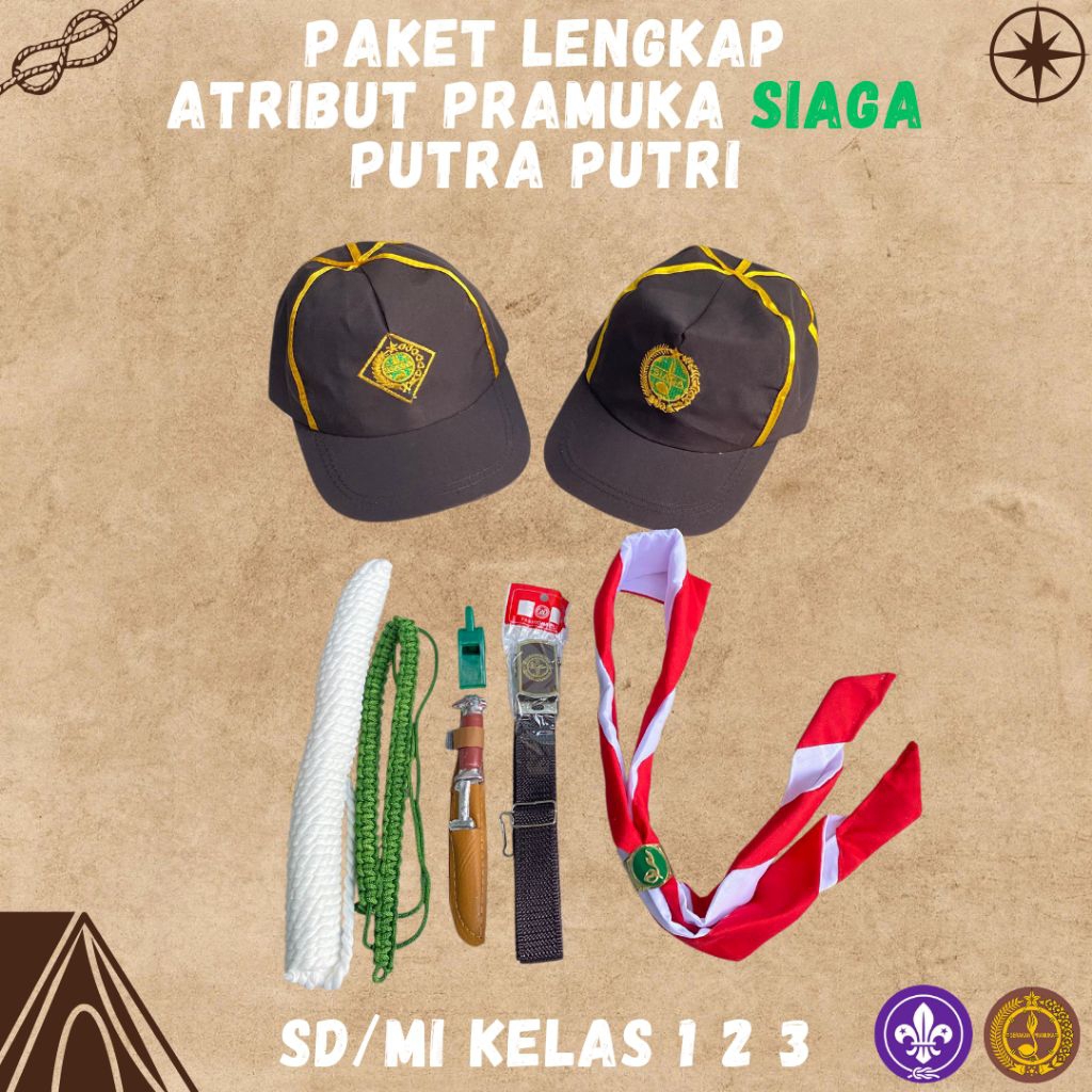 

Perlengkapan Pramuka SIAGA SD MI Kelas 1 2 3 / Atribut Pramuka Siaga