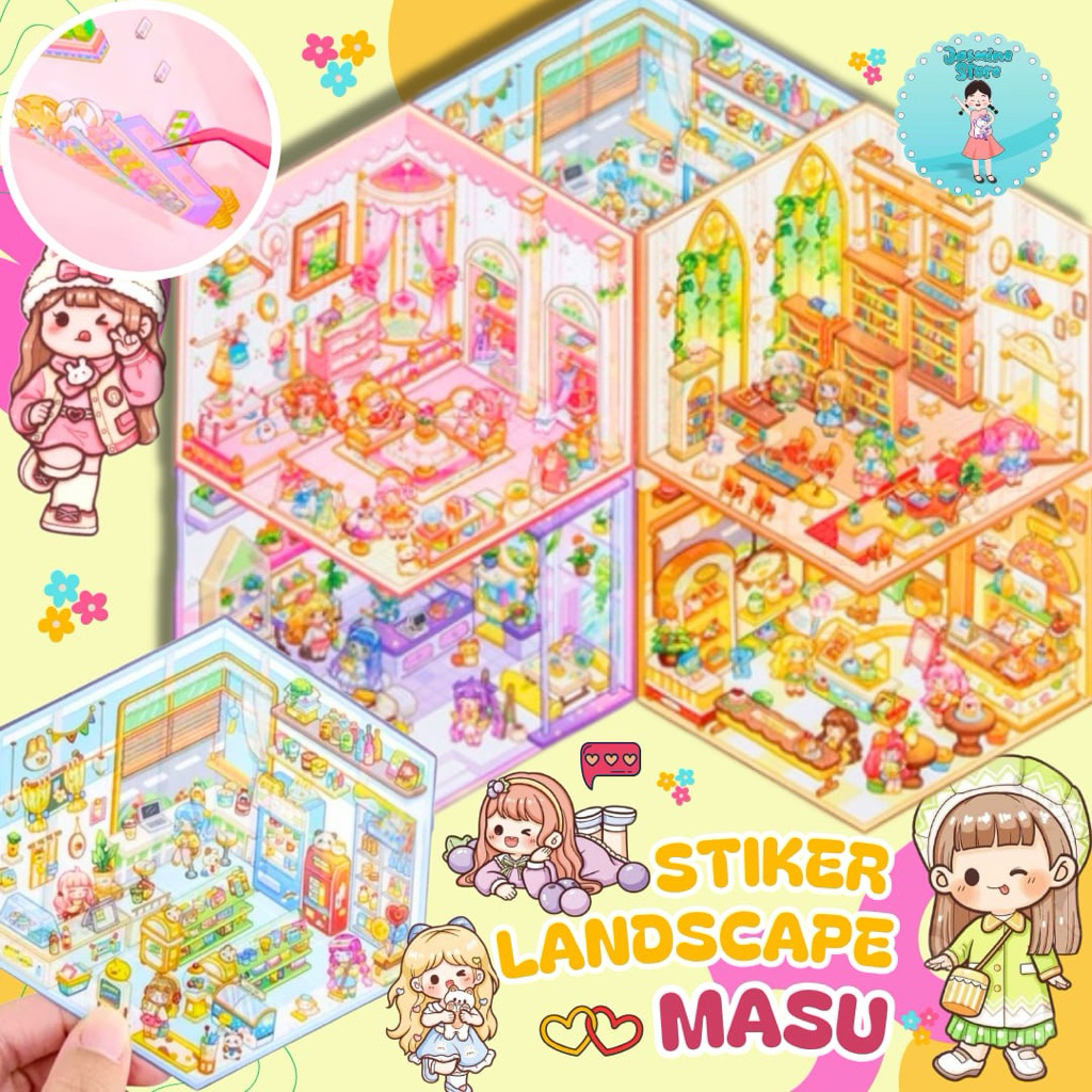 

Stiker Masu Sticker Lucu Viral Aesthetic/Stiker Masu Anti Air-Pvc/ Stiker Karakter Cewe Cute/Stiker 2D Motif Kartun Korea Lucu 100 Lembar Anti Air/Dekorasi/Sticker Box Aesthetic Karakter Cewek Korea/Lanscape Sticker/Mainan Edukasi