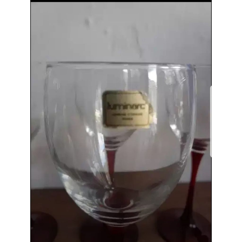 gelas antik kristal tinggi 20 cm