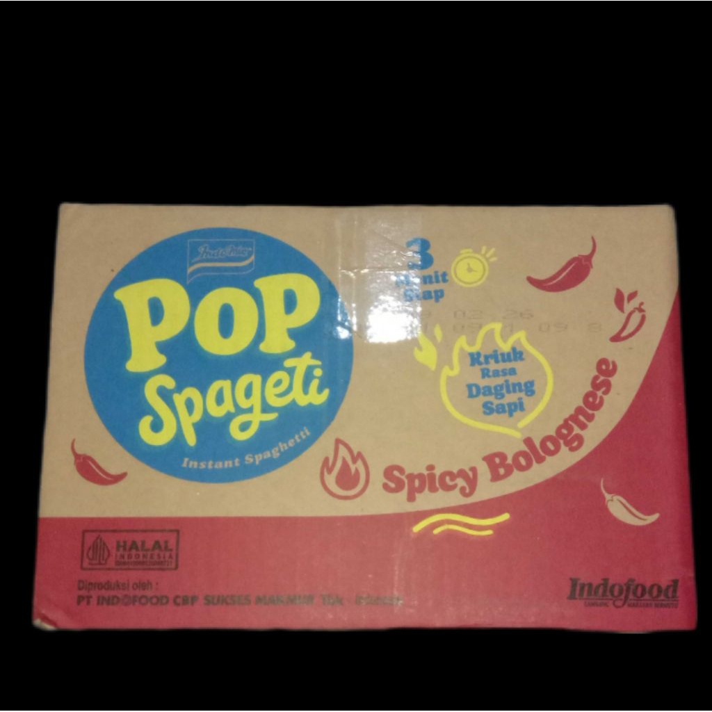 

Indomie Pop Spageti Spicy Bolognese 1 Dus, Indomie Pop Spageti Spicy Carbonara 1 Dus