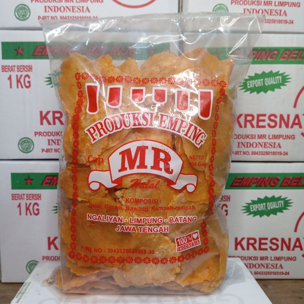 

EMPING benggol pedas full kering kemasan 500g