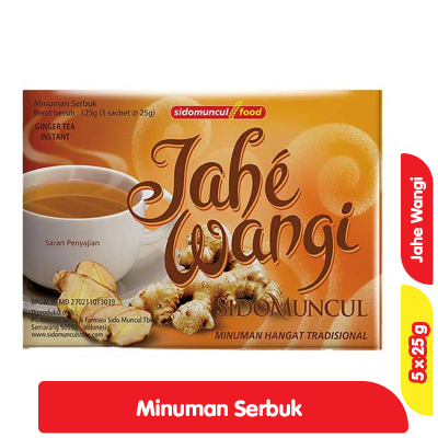 

SIDOMUNCUL Jahe Wangi Minuman Tradisional Menghangatkan Tubuh 5 x 25 g
