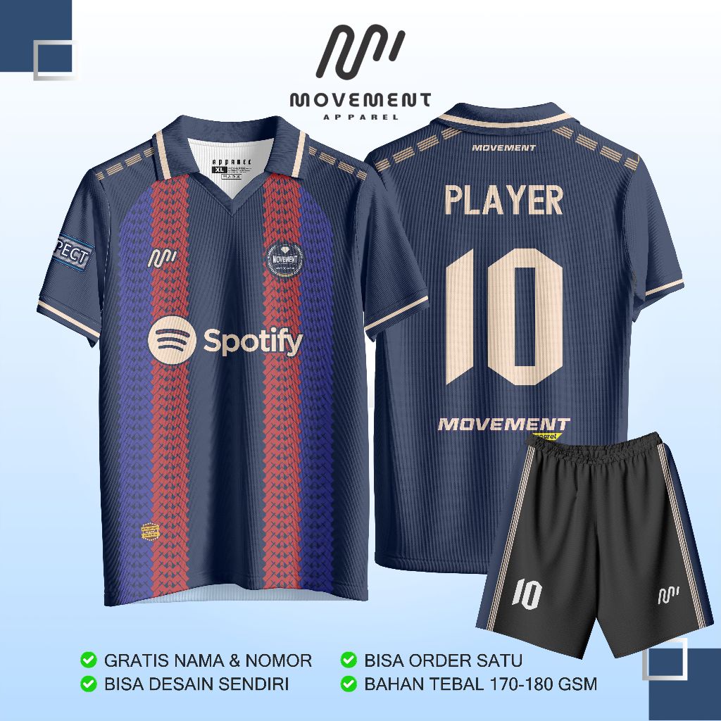 JERSEY FUTSAL SEPAK BOLA PRIA CUSTOM FULL PRINTING MOTIF SUWON FC KOREA KERAH  - GRATIS NAMA + NOMOR