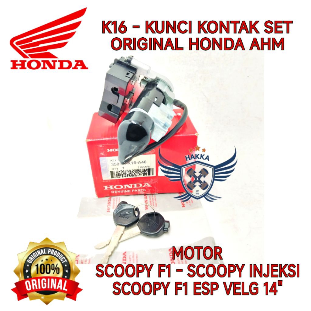 K16 ORIGINAL SET KUNCI KONTAK YAMAHA SCOOPY F1, ORIGINAL SET KUNCI KONTAK YAMAHA SCOOPY INJEKSI, ORI