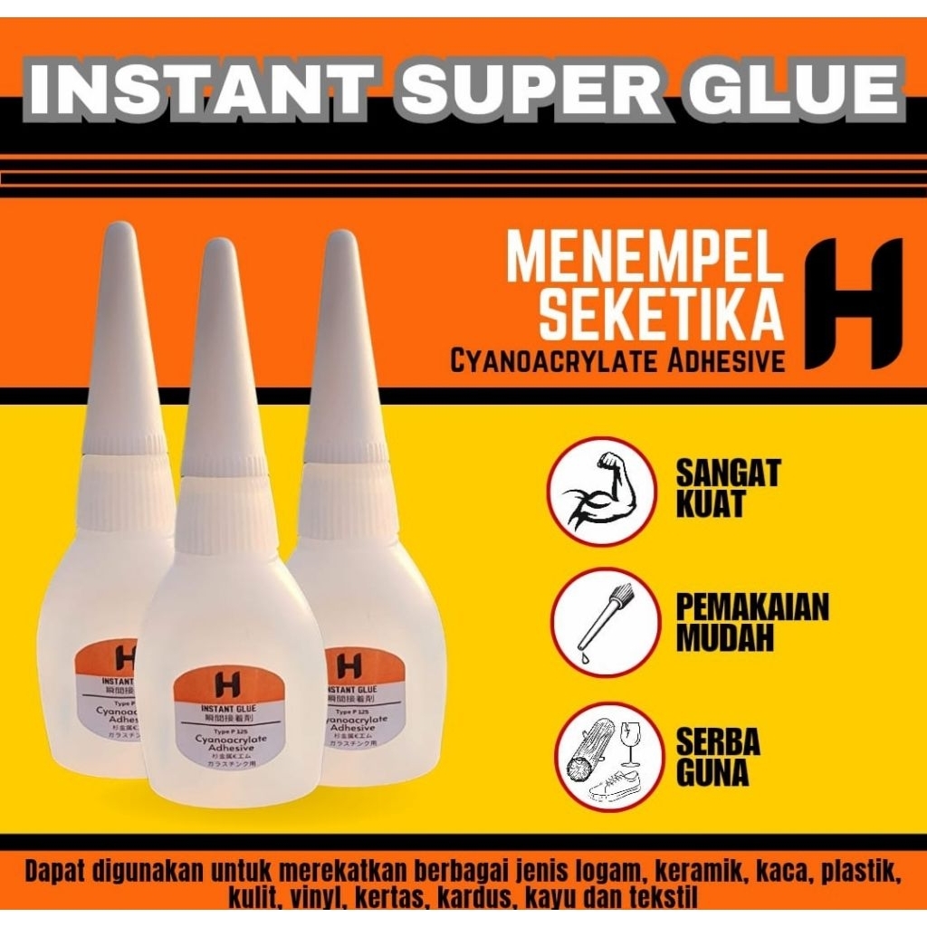 

Lem Korea Superglue Super Kuat Original 100% by H & PJ